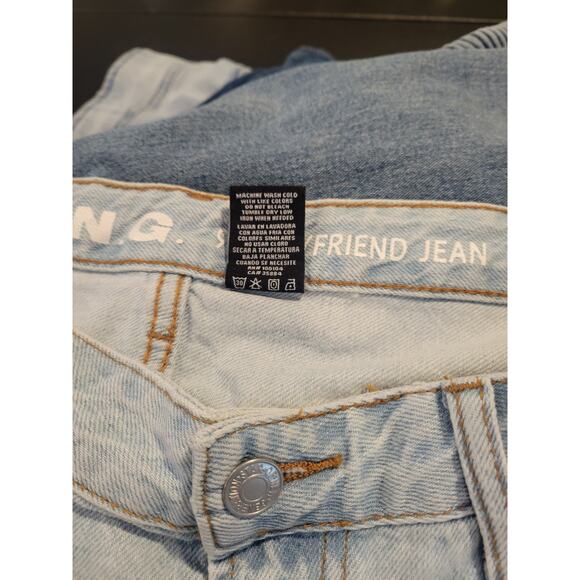 S.O.N.G. 90s Junior 13/31 Y2J Boyfriend Jeans Hi Rise Distressed Denim Hip Hop - Picture 8 of 8